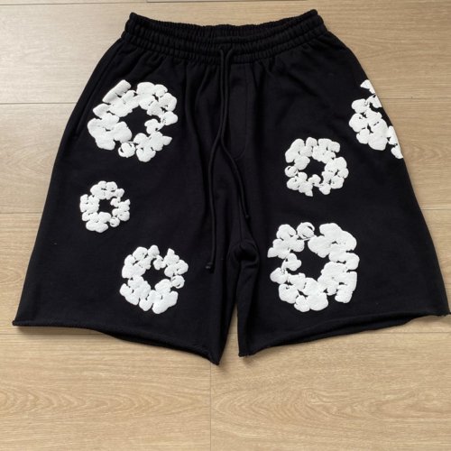 SHORT DENIM TEARS BLACK