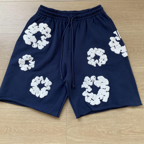 SHORT DENIM TEARS NAVY