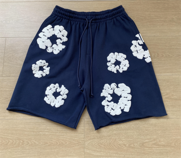 SHORT DENIM TEARS NAVY