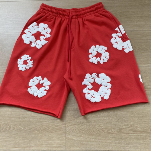 SHORT DENIM TEARS RED